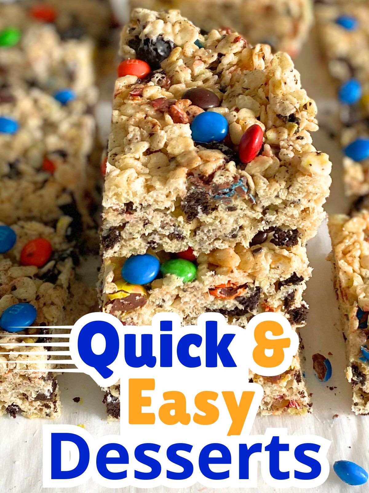 M&M oreo rice krispie treats