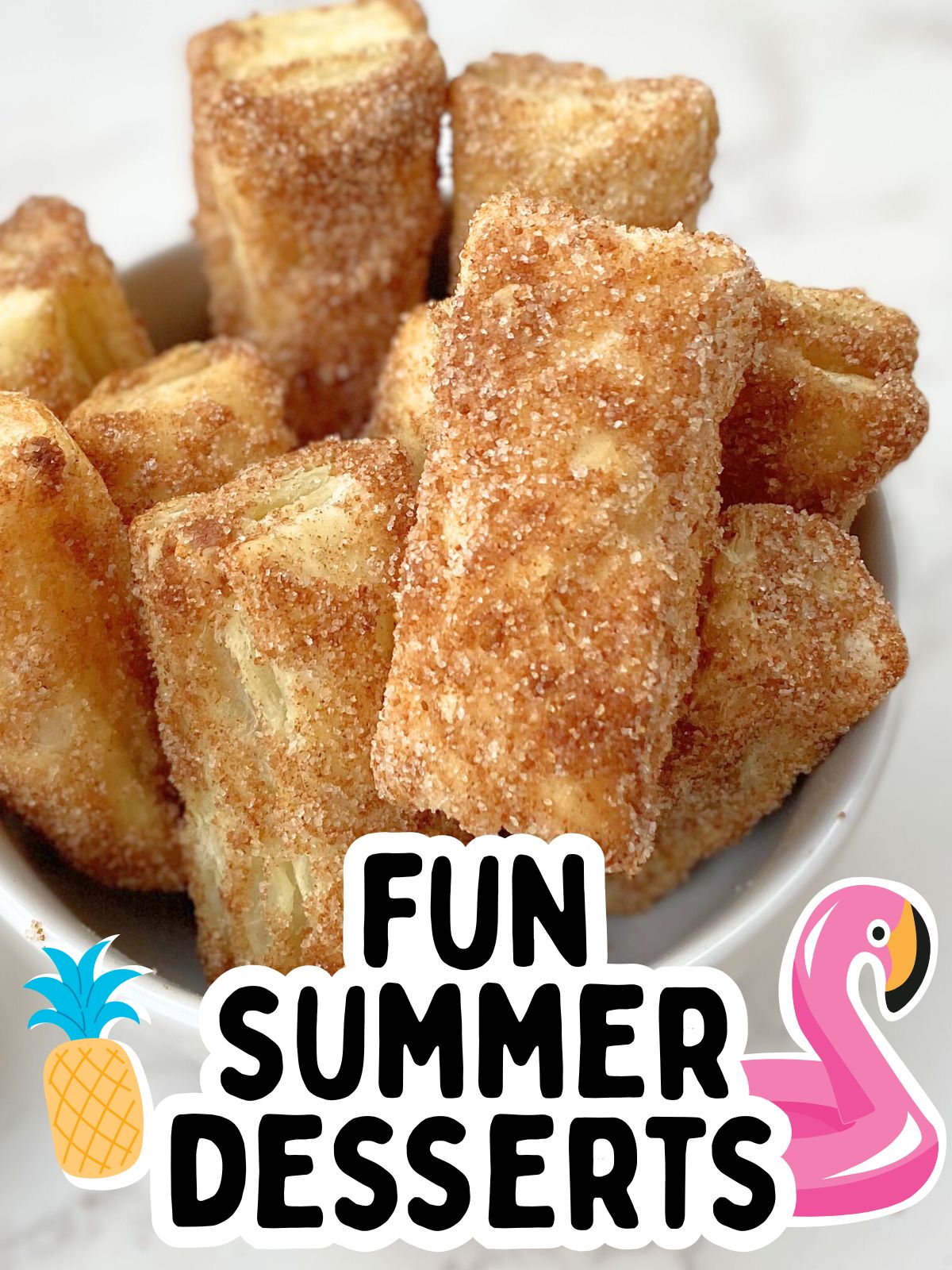 baked churro bites