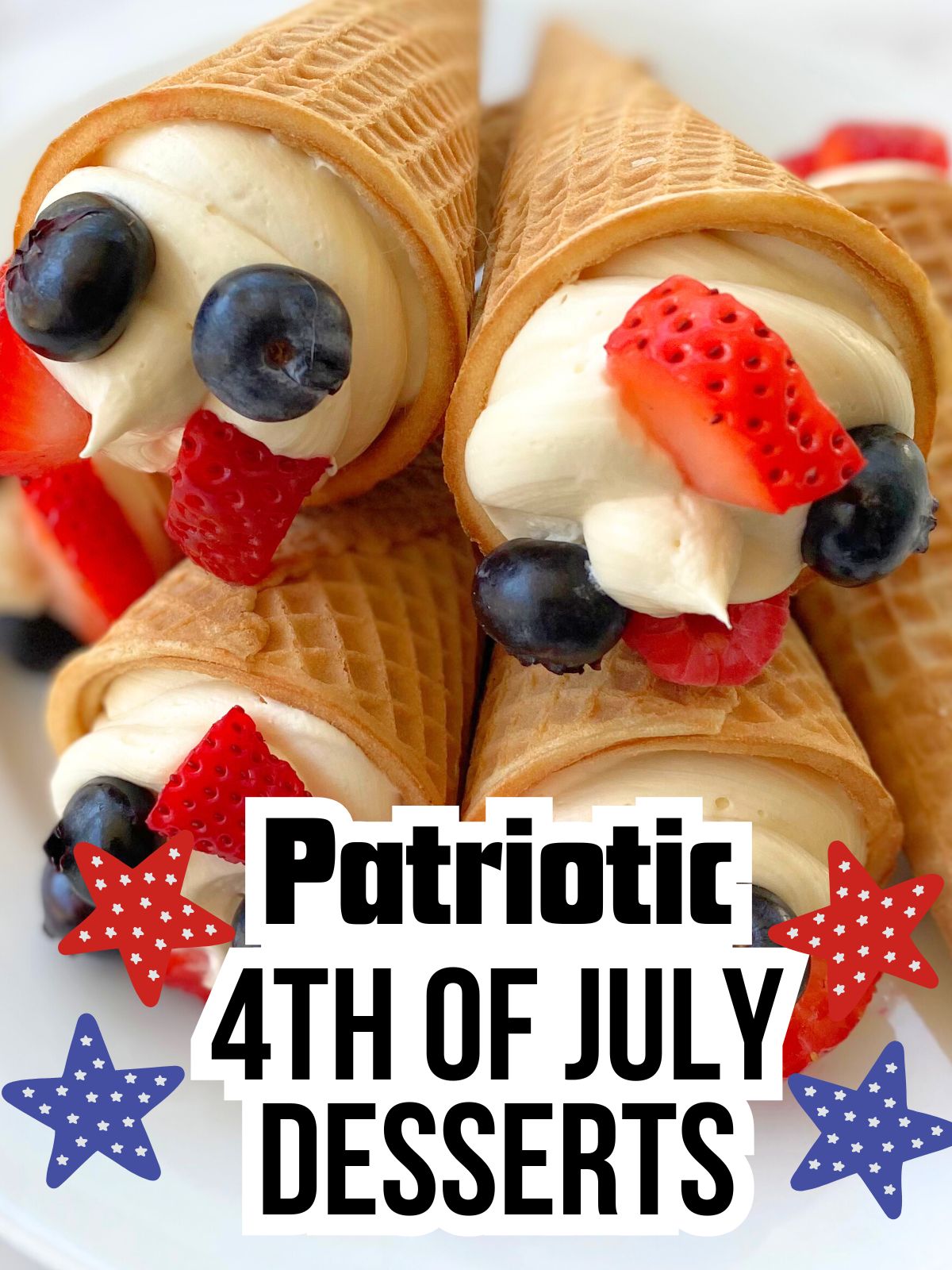 berry cheesecake cones