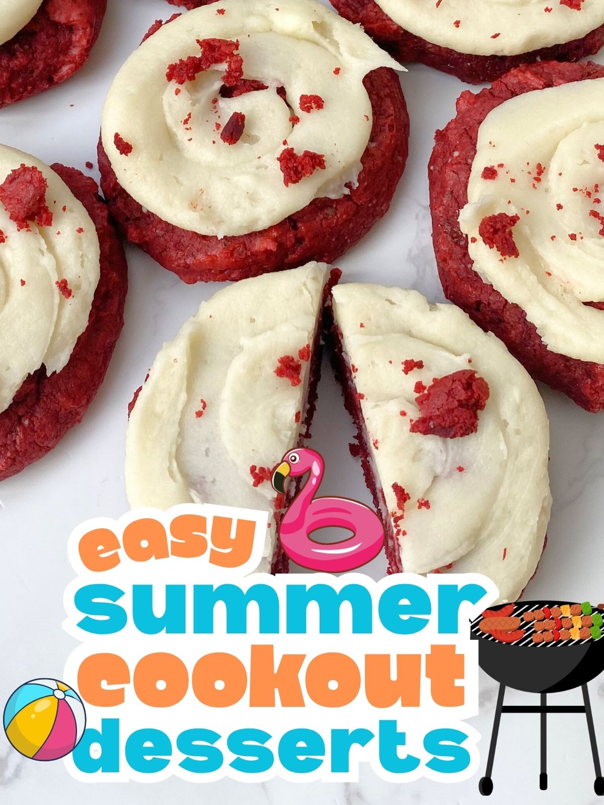 frosted red velvet cake mix cookies