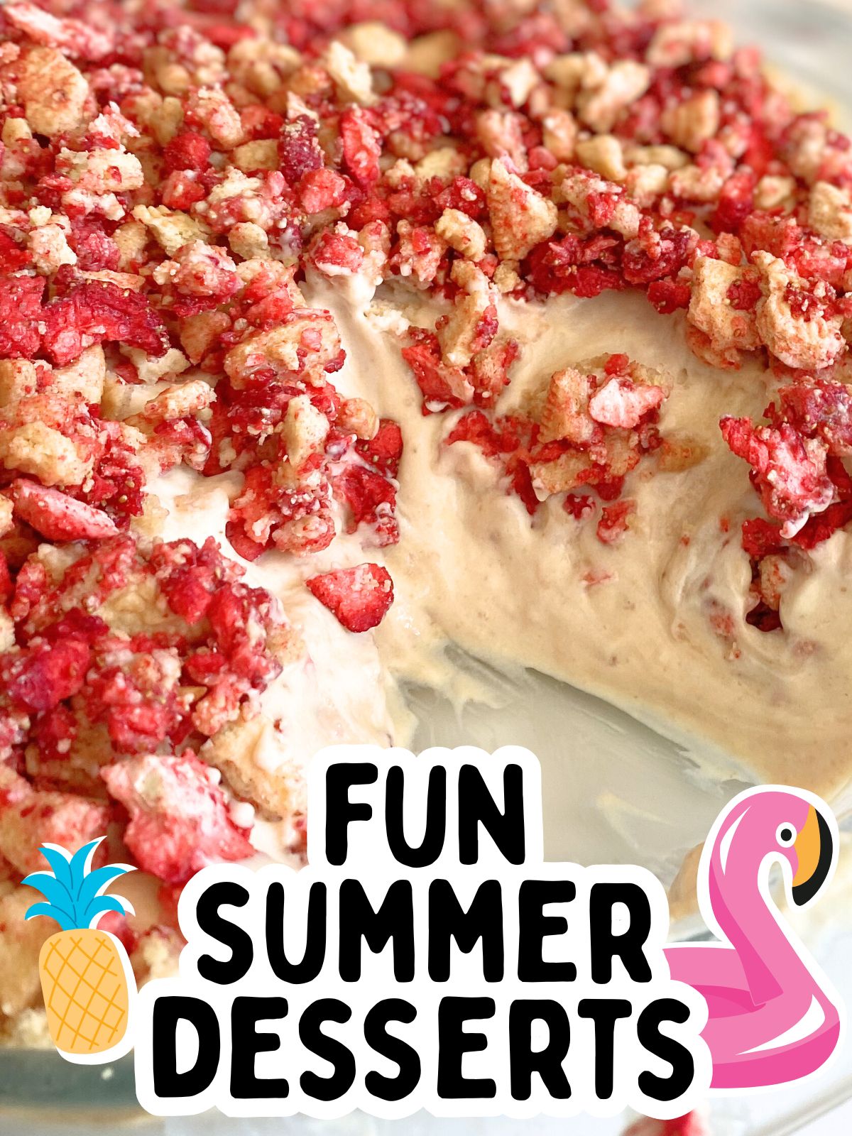 strawberry crunch pie