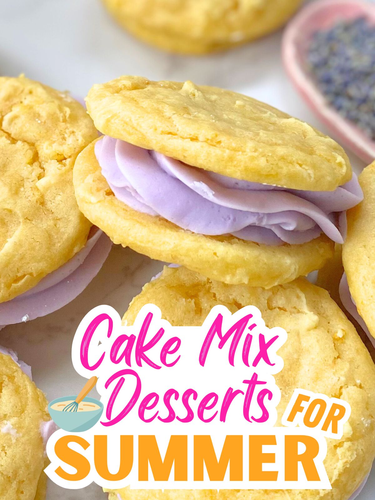 lemon lavender whoopie pies
