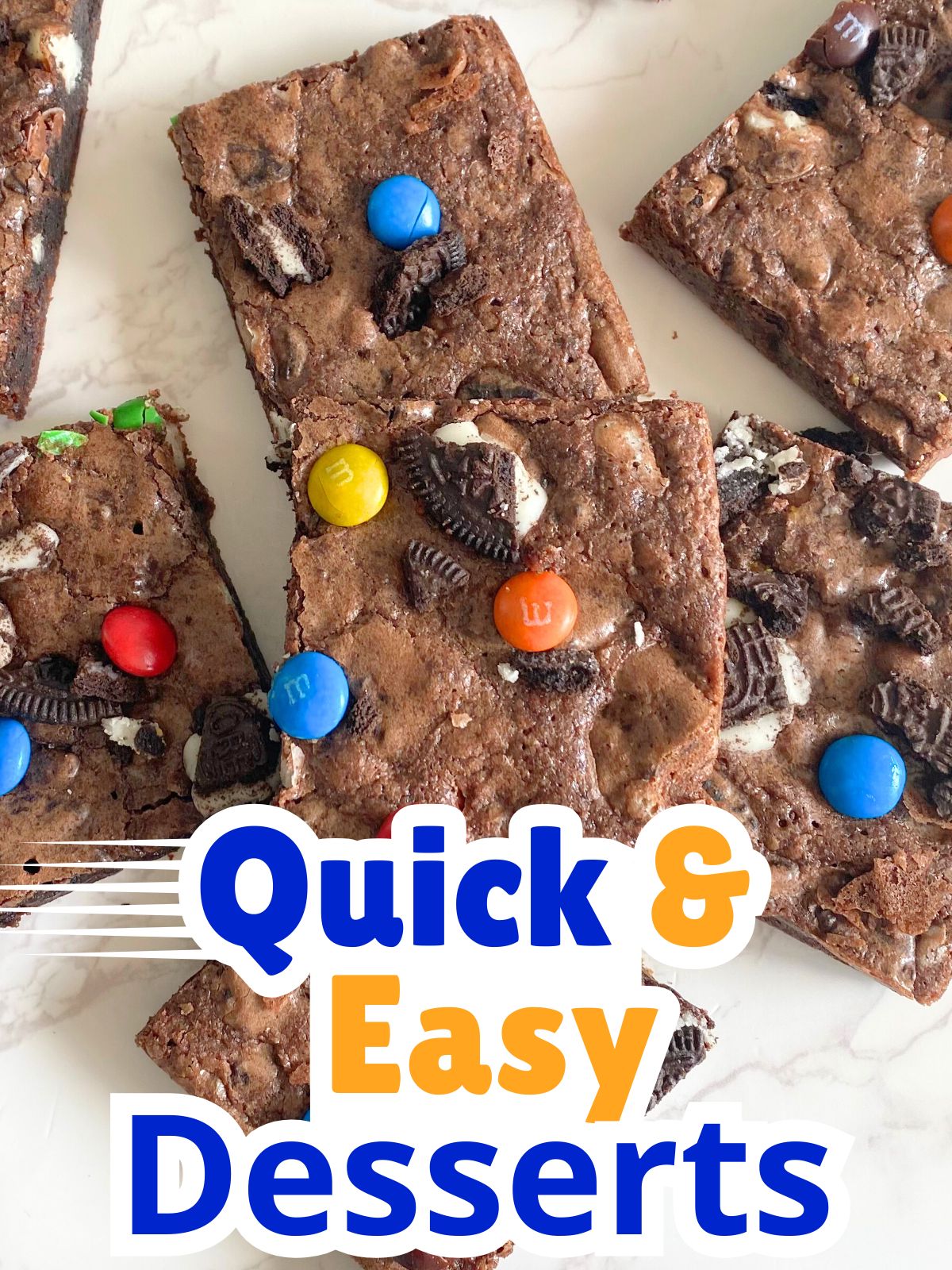 oreo M&M brownies