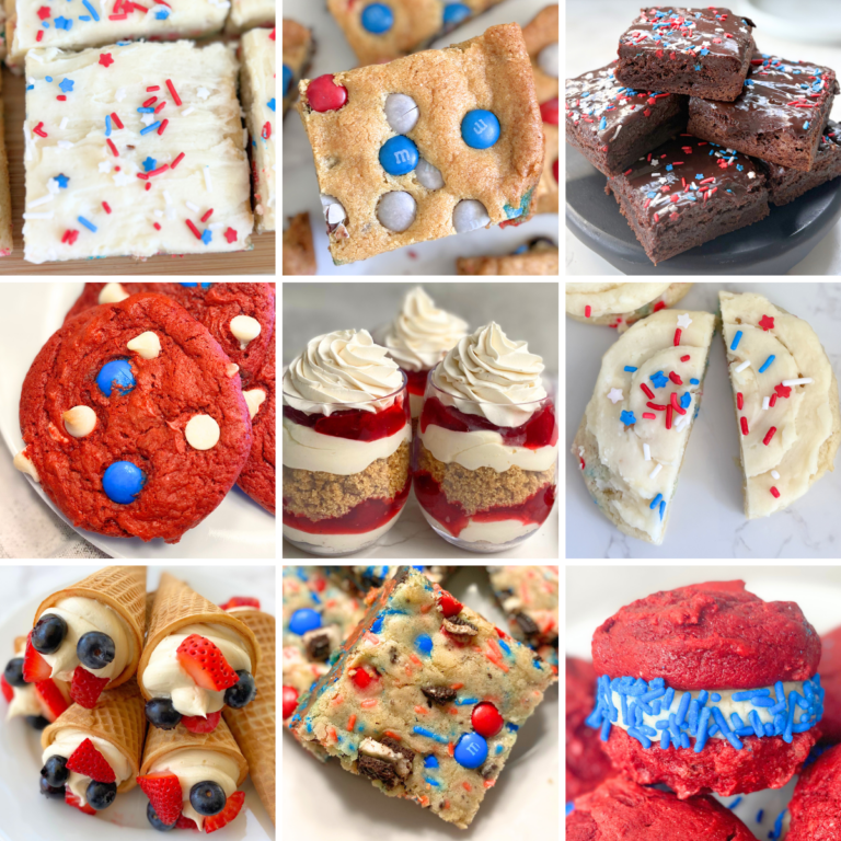 patriotic desserts collage