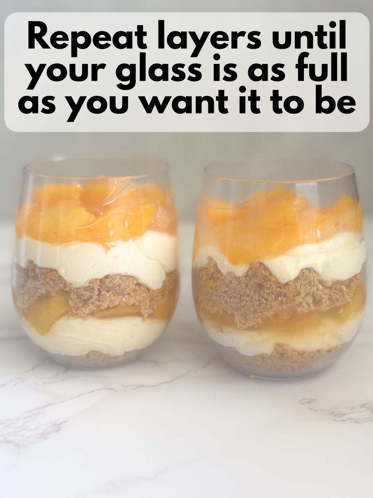 filled peach pie cheesecake cups