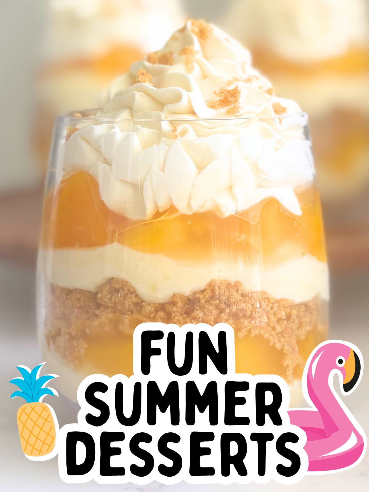 peach pie cheesecake cups