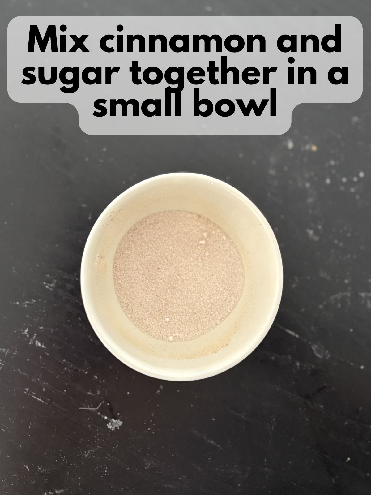 cinnamon sugar in a bowl
