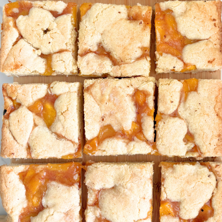 peach pie cookie bars