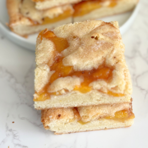 peach pie cookie bars