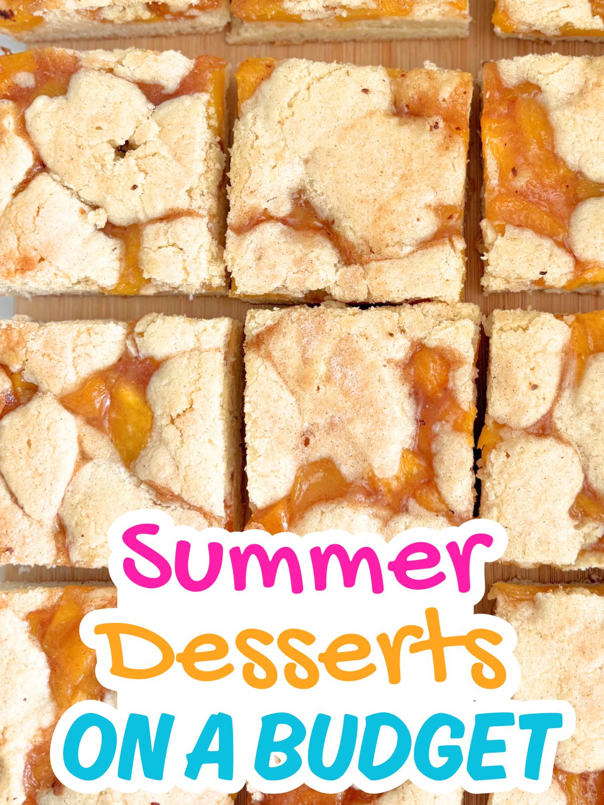 peach pie cookie bars