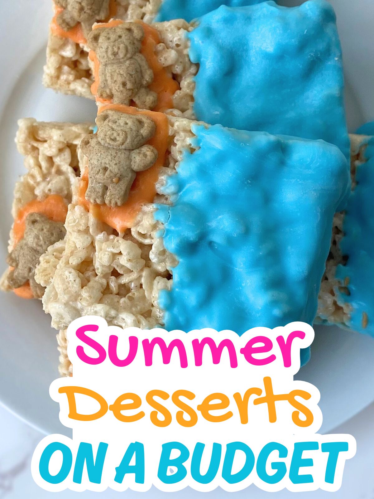 pool party rice krispie treats