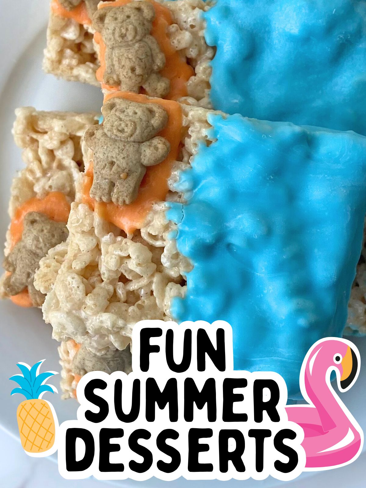 pool party rice krispie treats