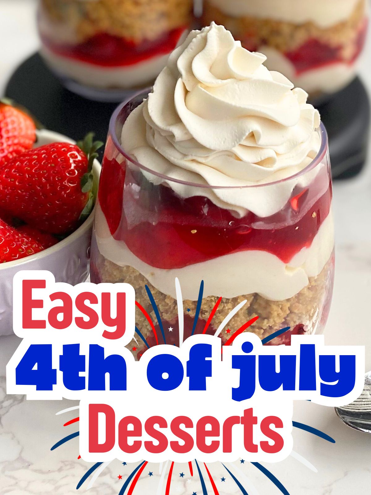 strawberry cheesecake parfaits