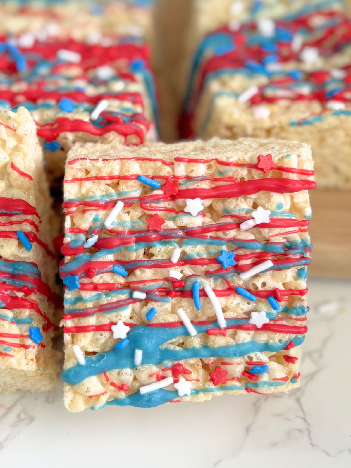 4th of July rice krispie treats