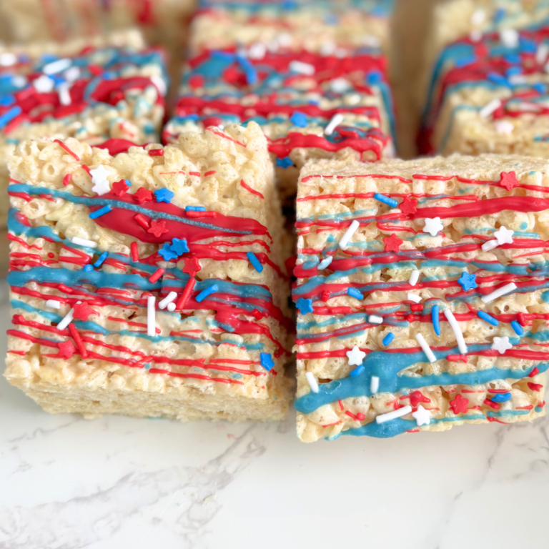4th of July rice krispie treats