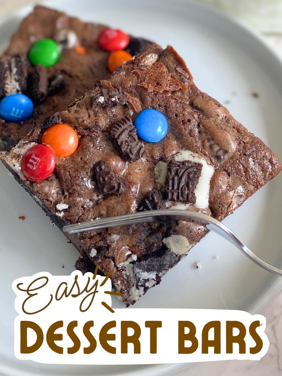 M&M oreo brownies