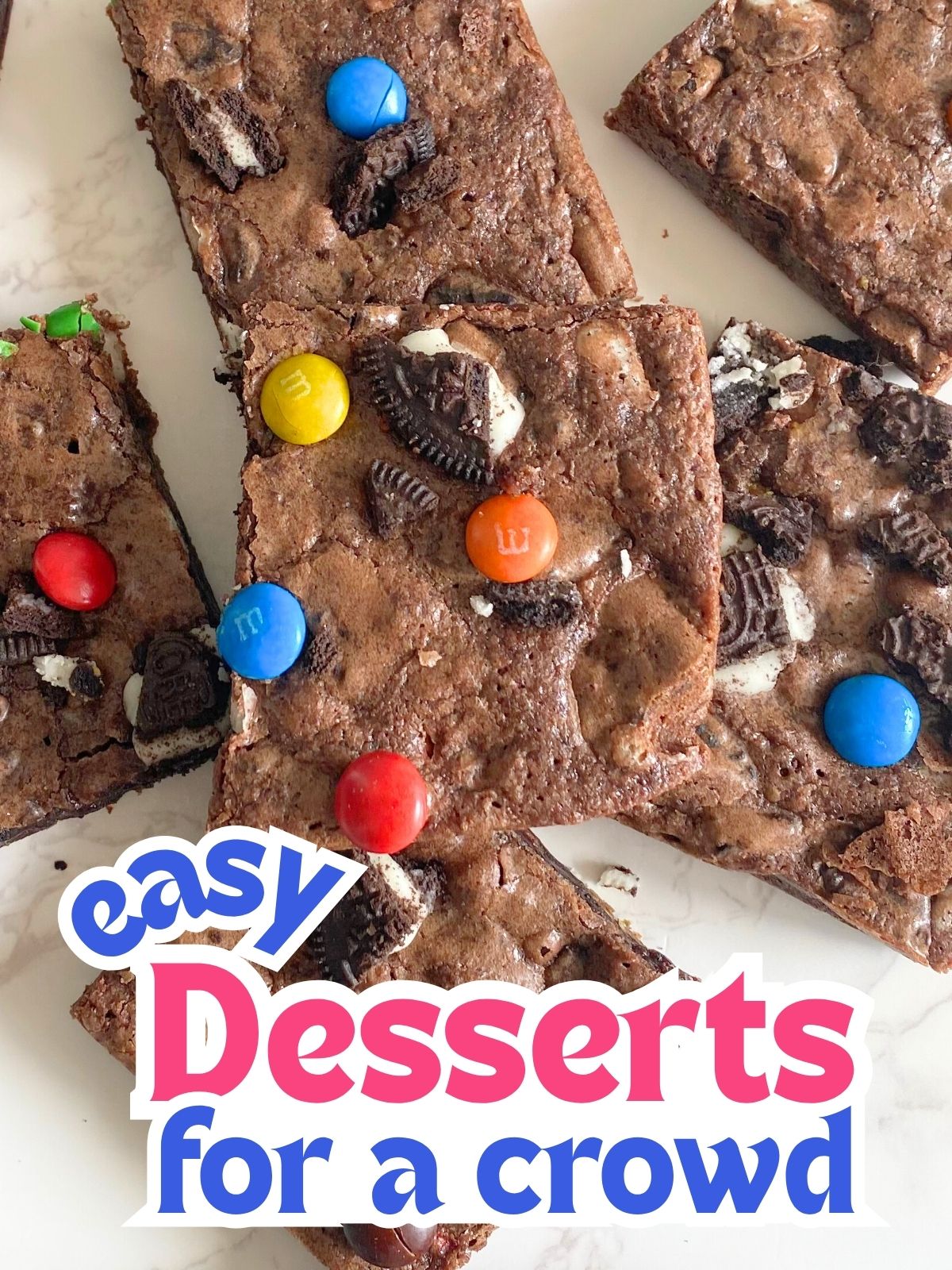 M&M oreo brownies