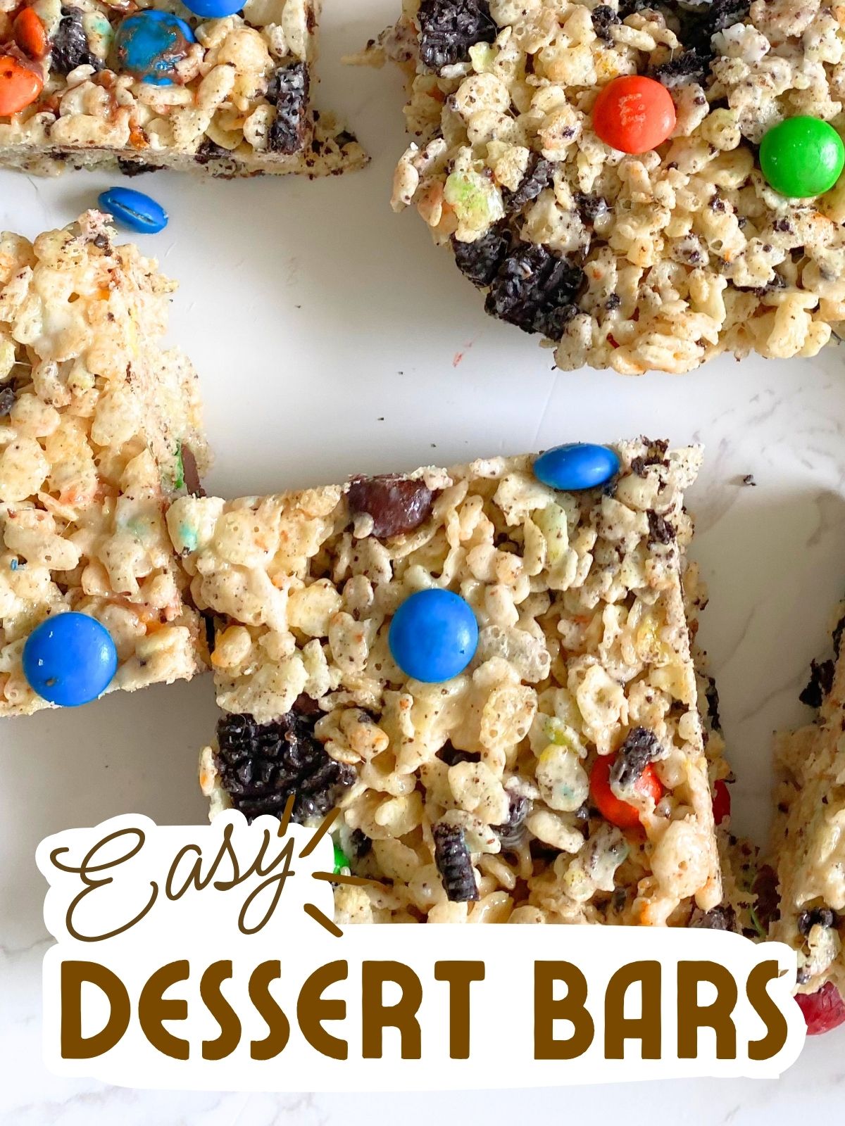 M&M oreo rice krispie treats
