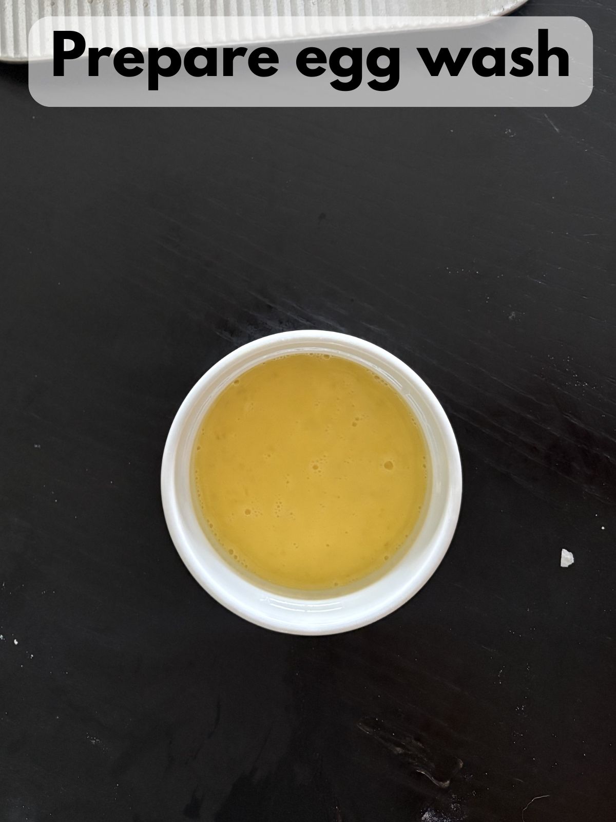 egg wash in a bowl