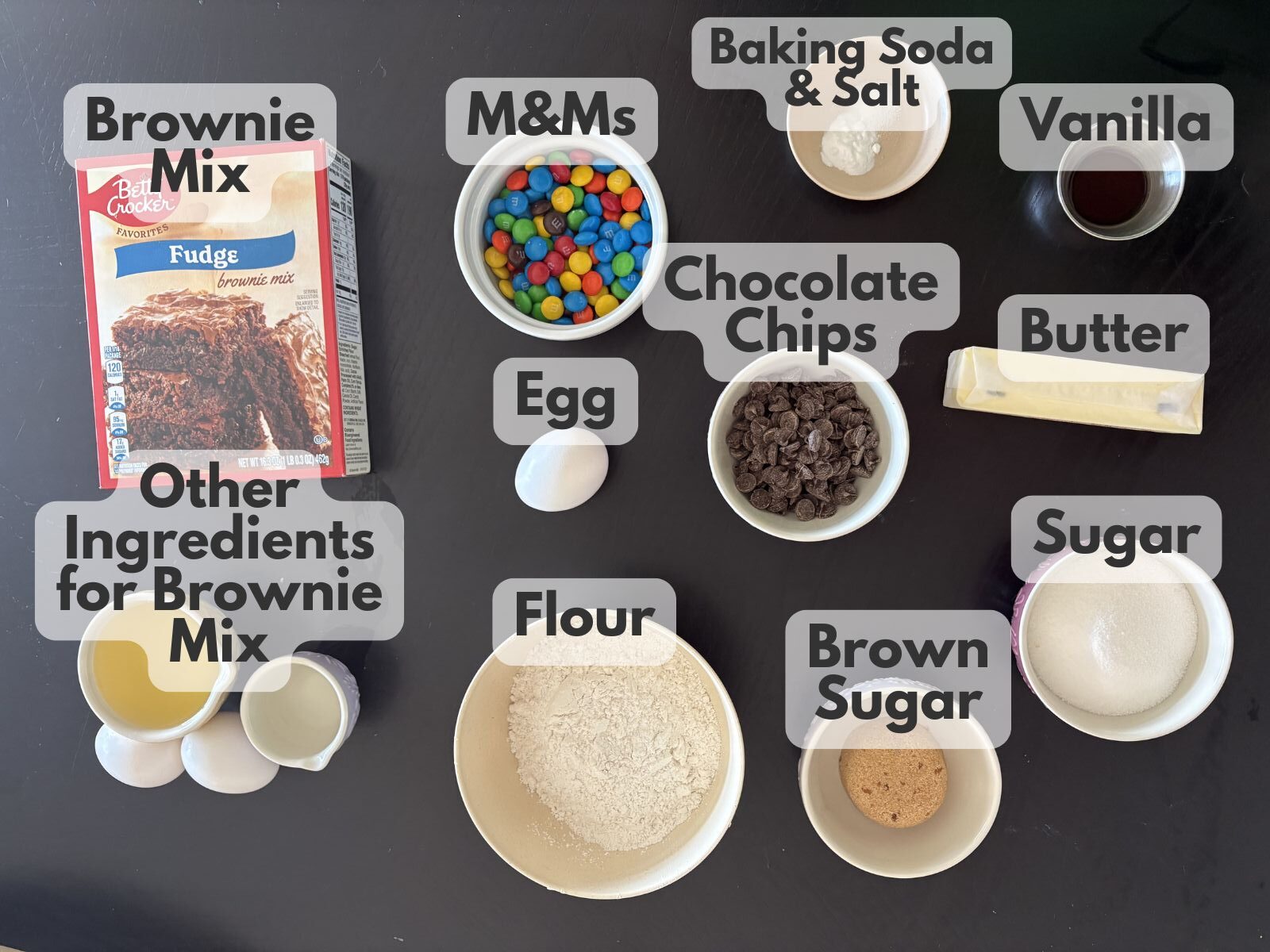 brownie mix brookies ingredients