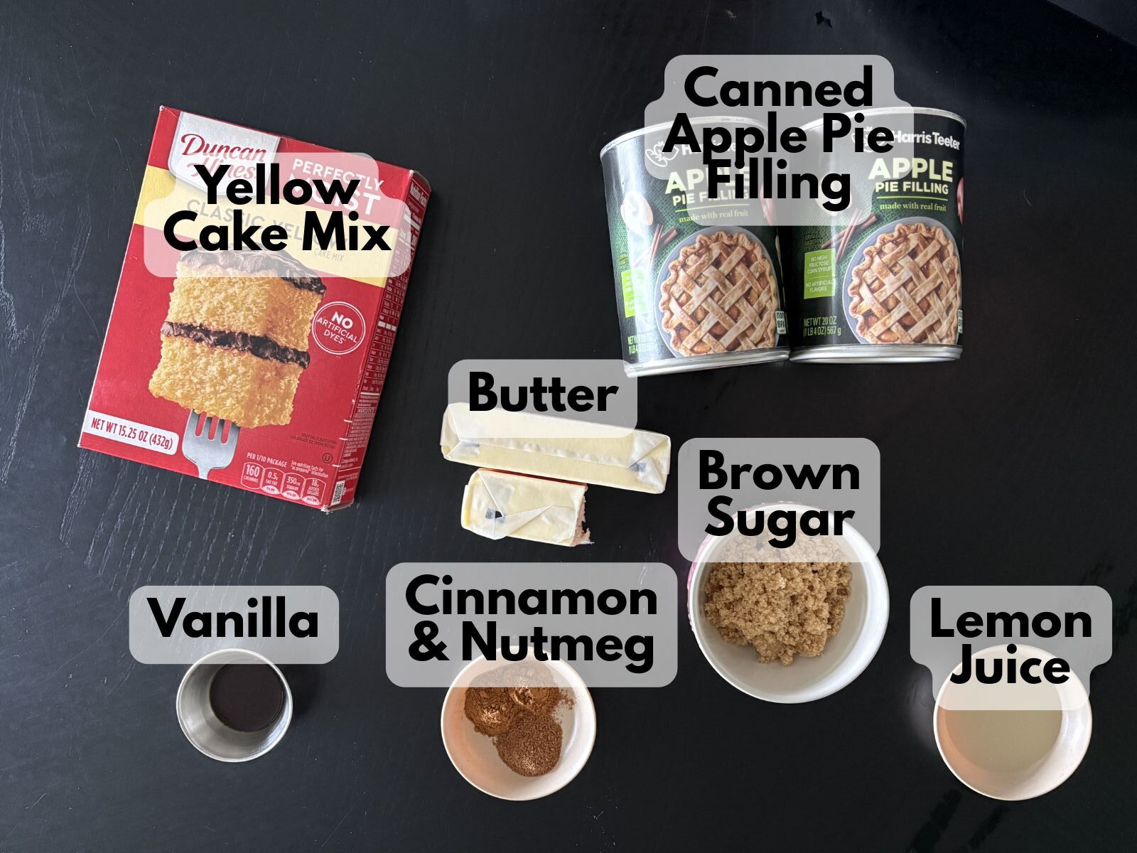 cake mix apple cobbler ingredients
