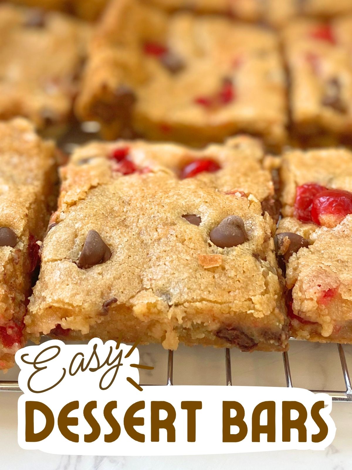 cherry chocolate chip cookie bars