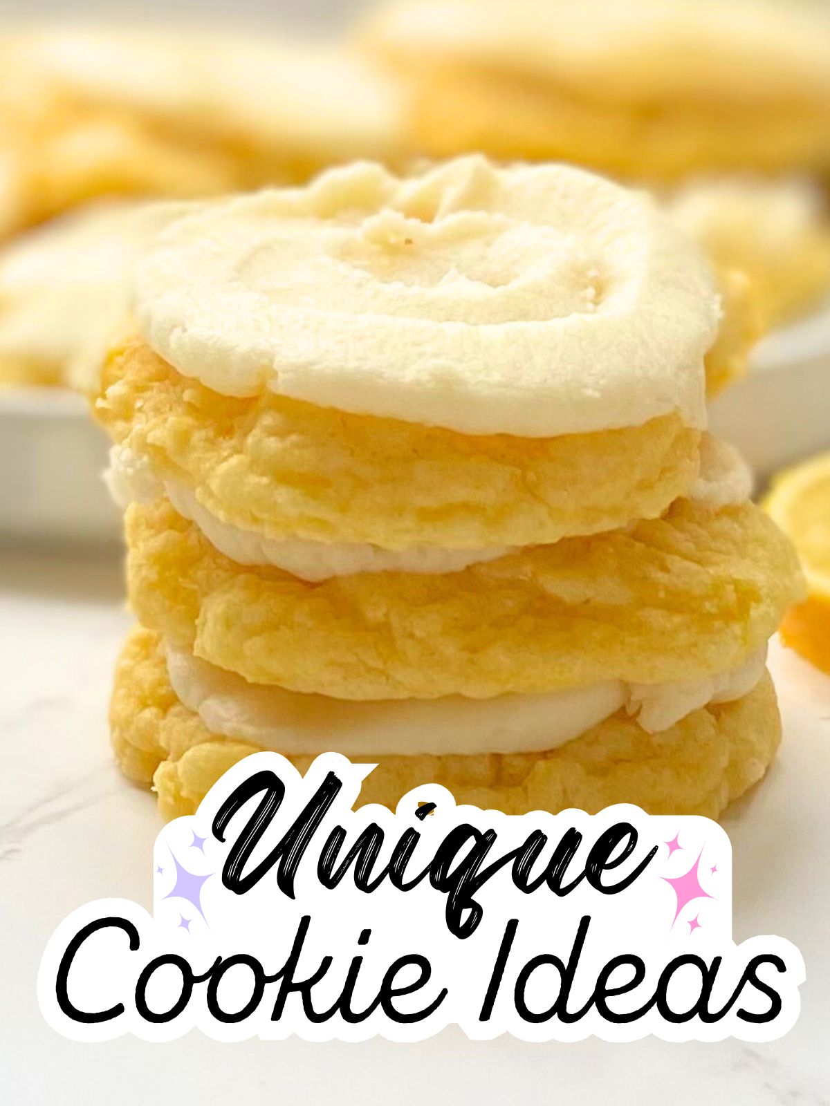 frosted lemon cake mix cookies