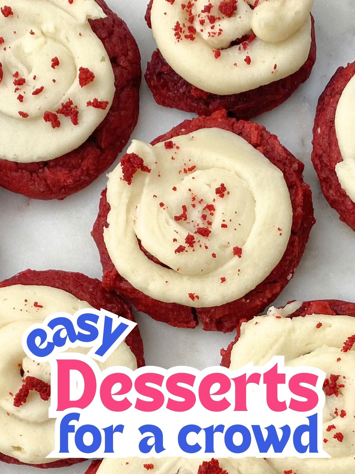 frosted red velvet cake mix cookies