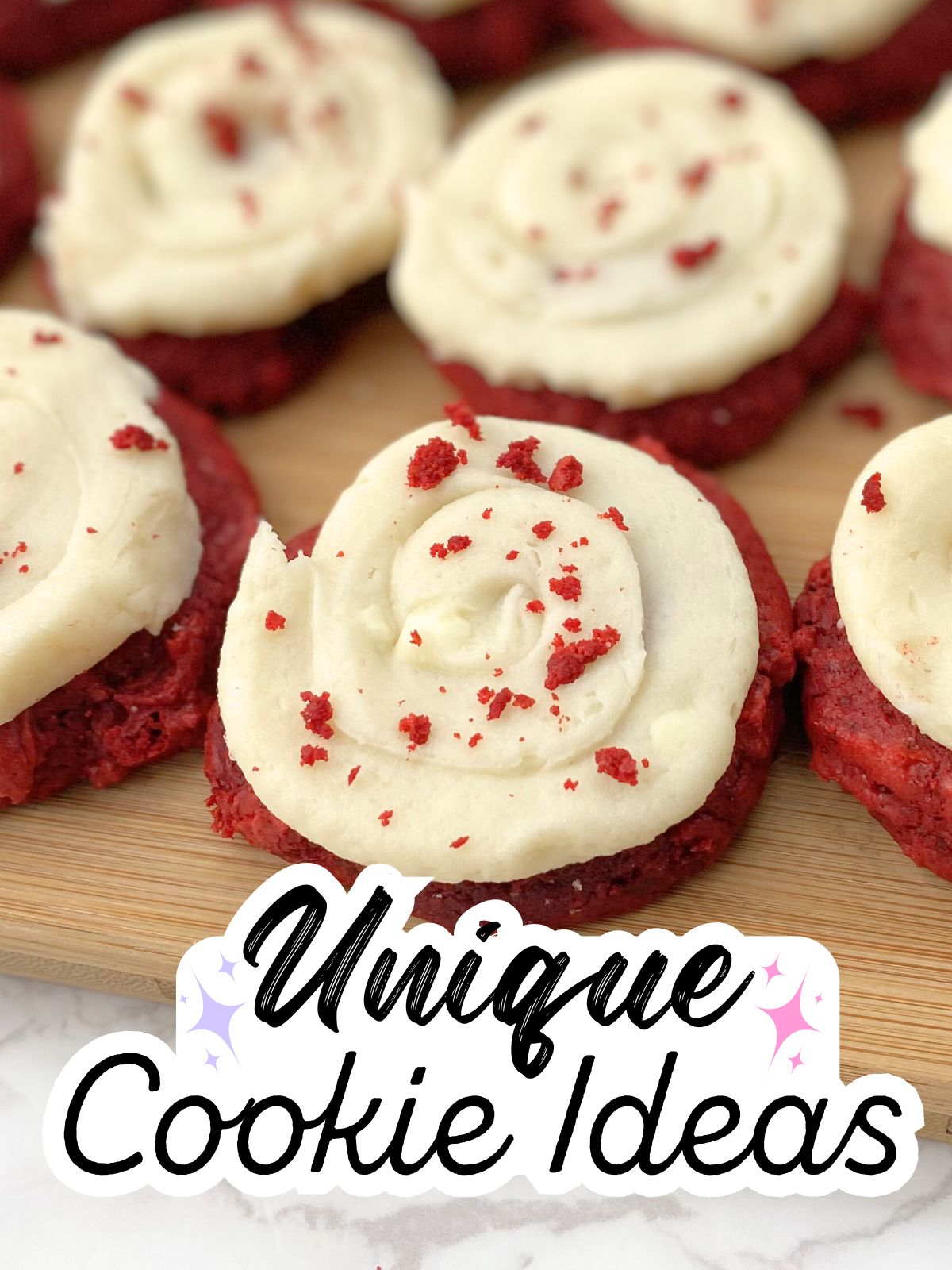 frosted red velvet cake mix cookies