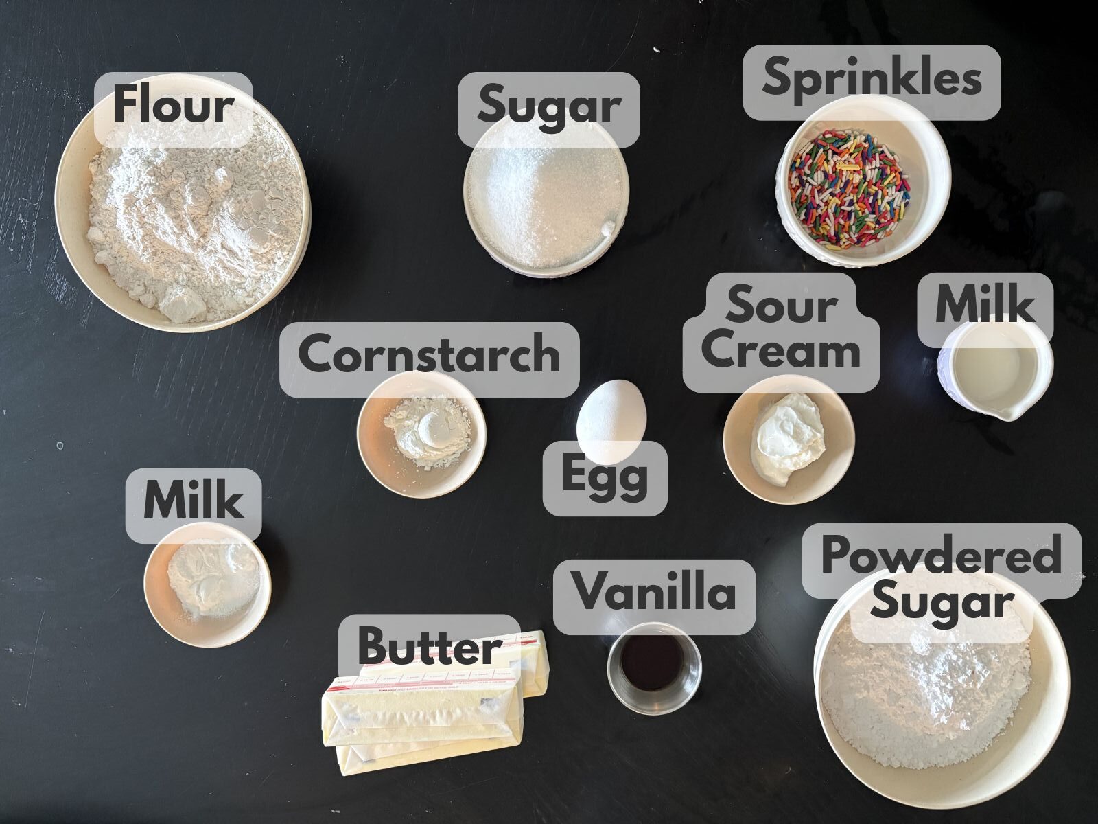 homemade frosted sugar cookie ingredients