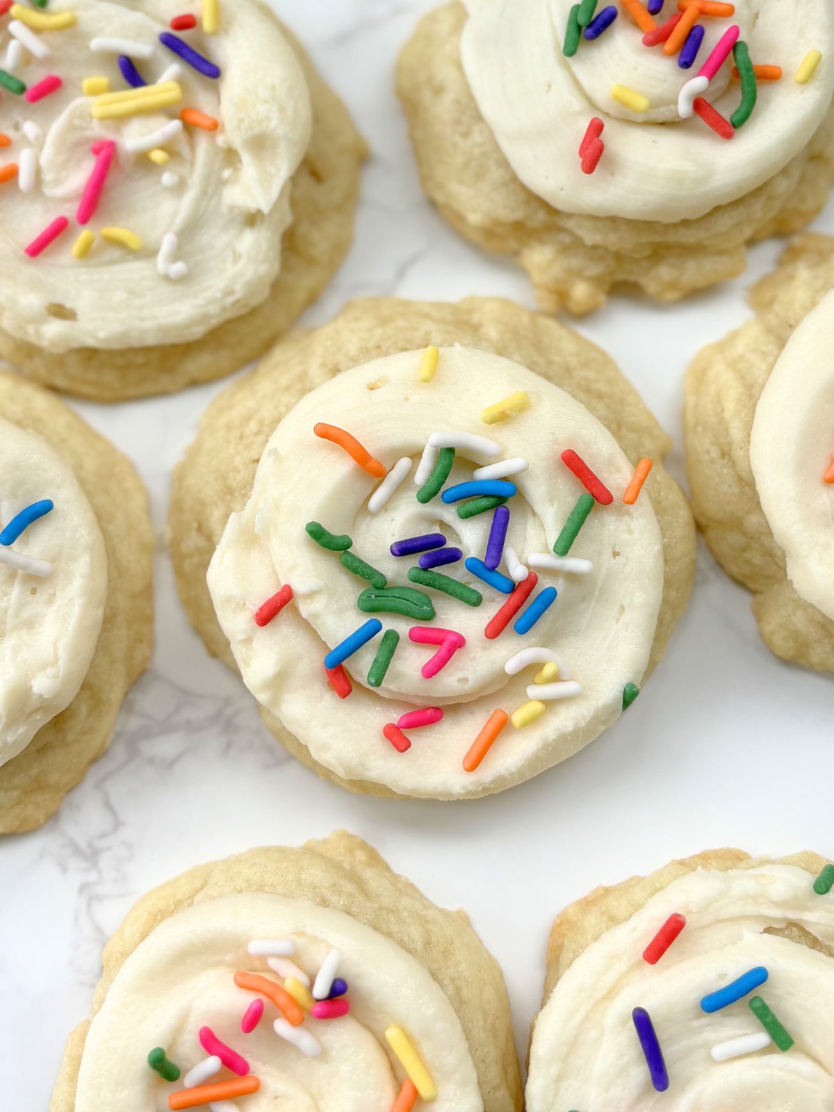 homemade frosted sugar cookies