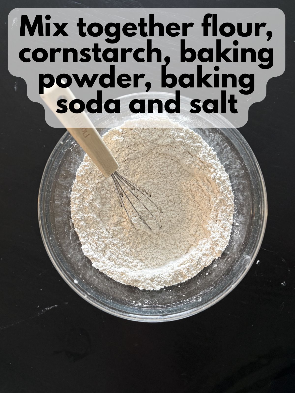 dry ingredients in a mixing bowl