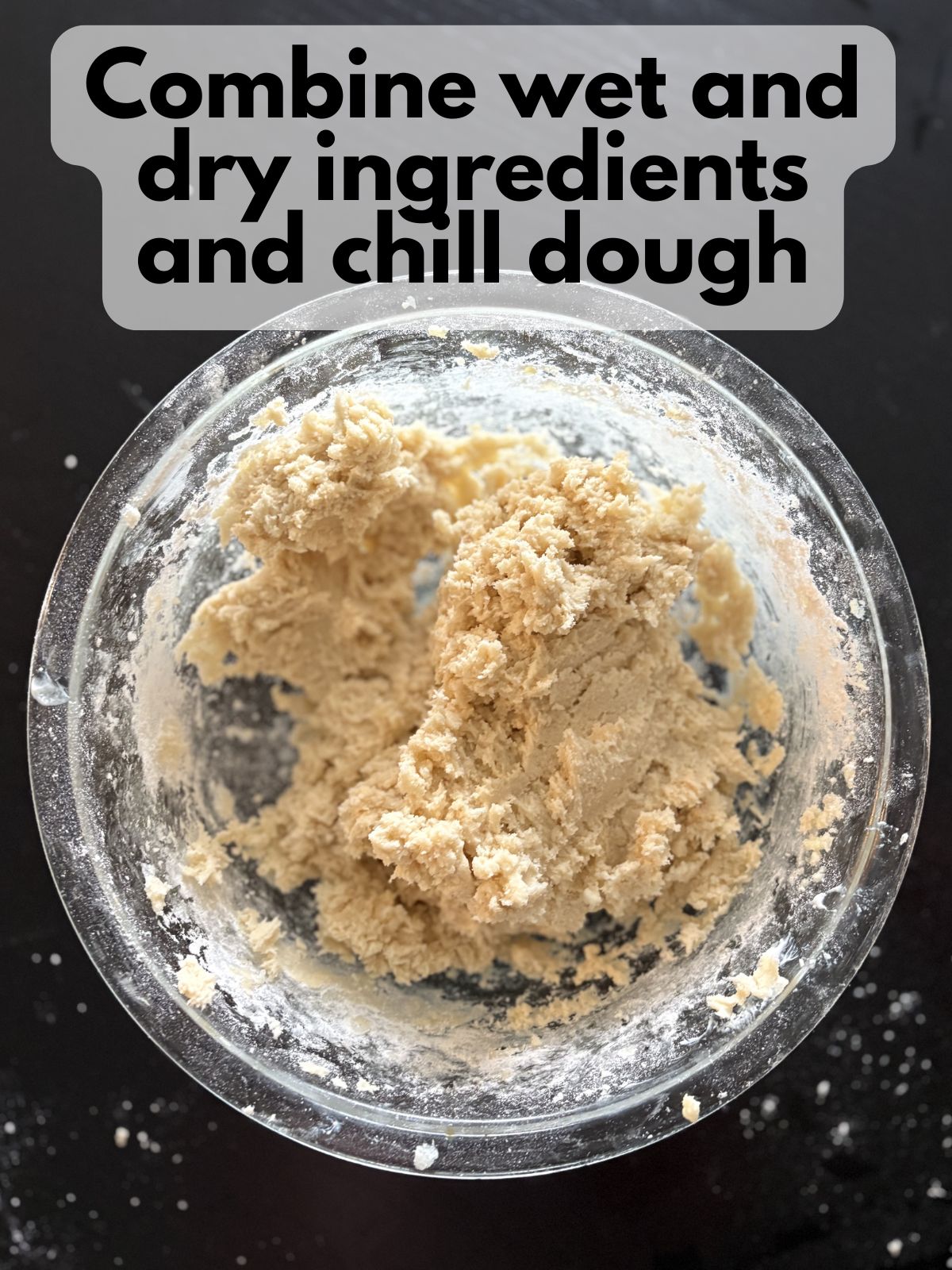 sugar cookie dough in a mixing bowl