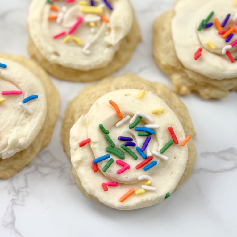 homemade frosted sugar cookies