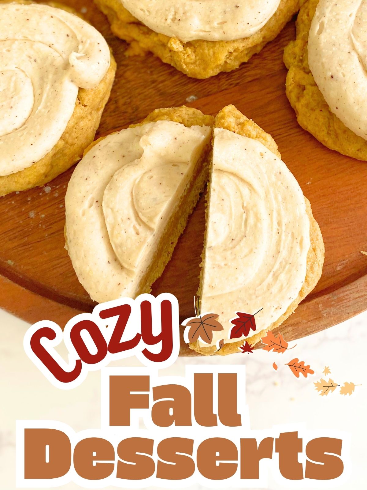 pumpkin cookies with maple frosting
