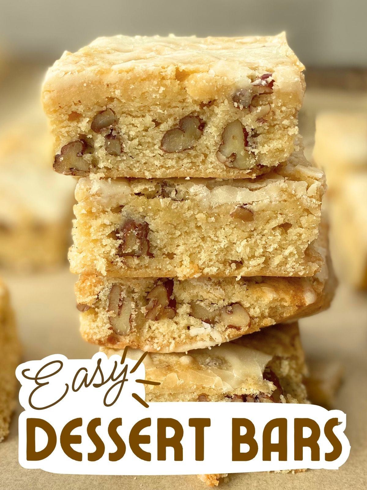maple pecan blondies