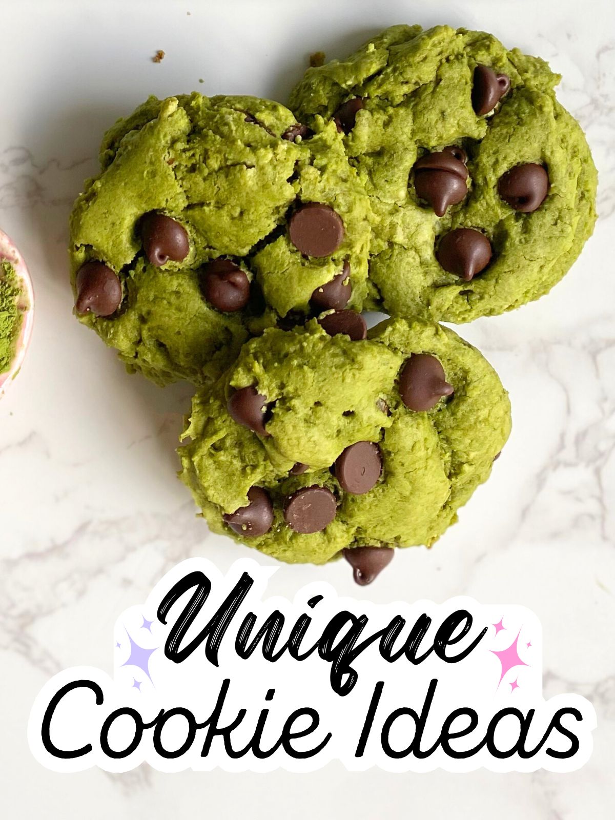 matcha cake mix cookies