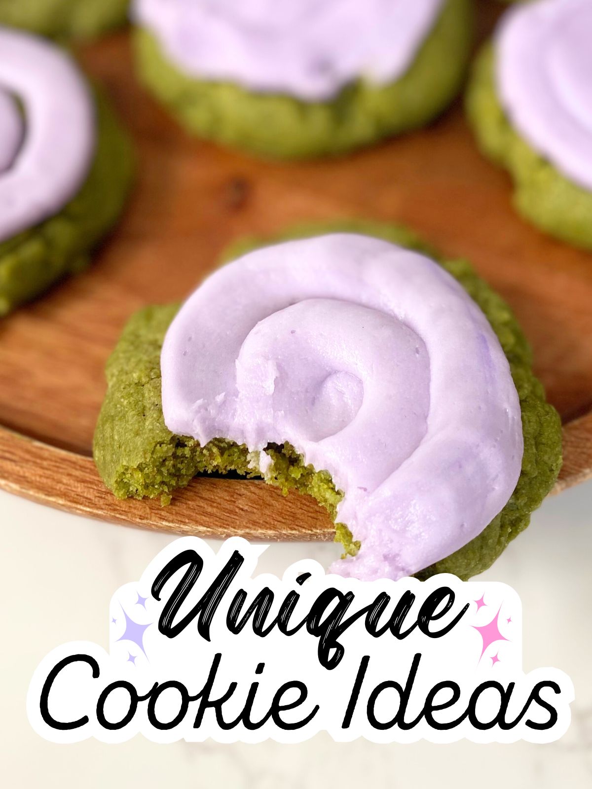 matcha lavender sugar cookies