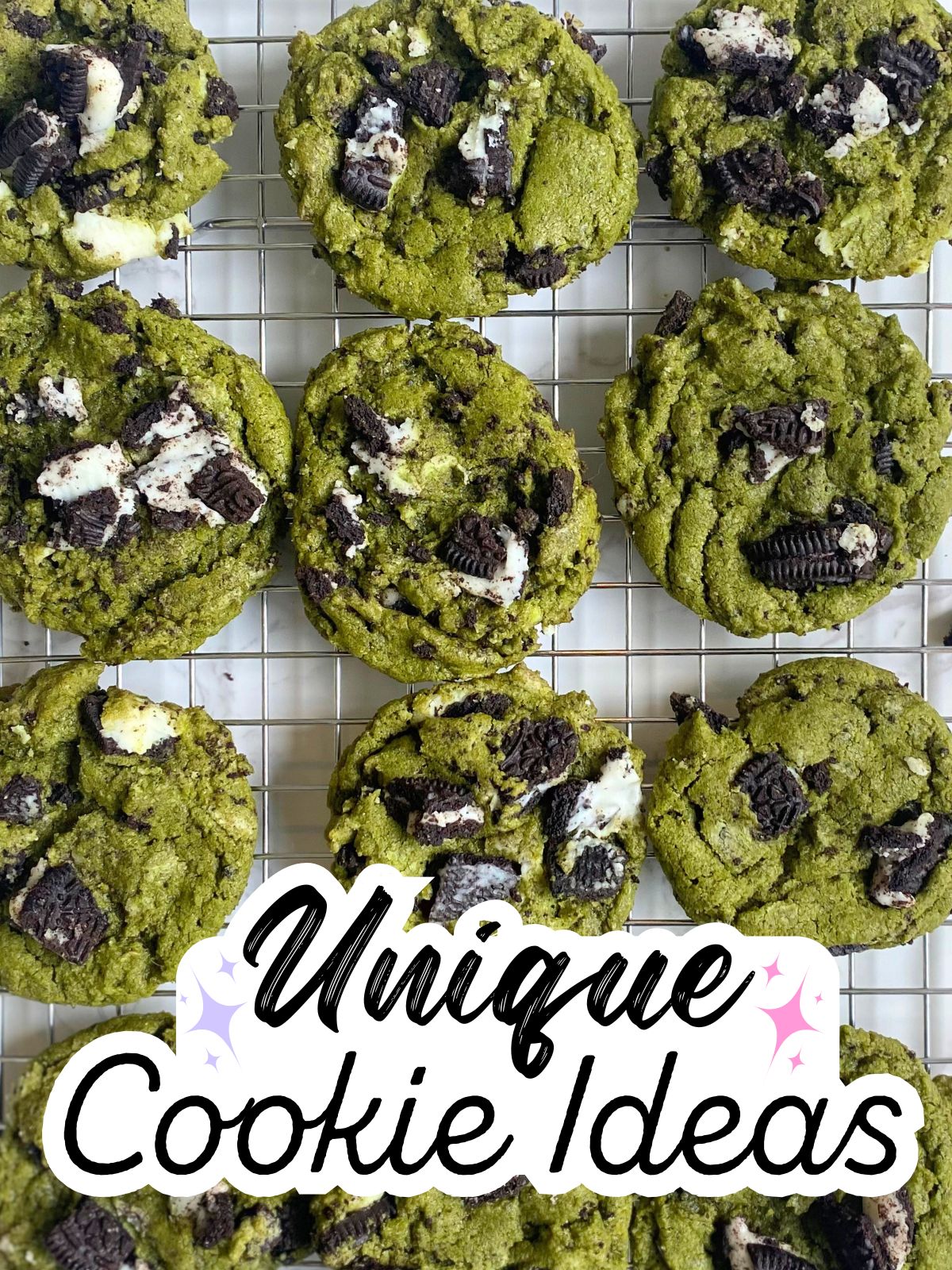 matcha oreo cookies