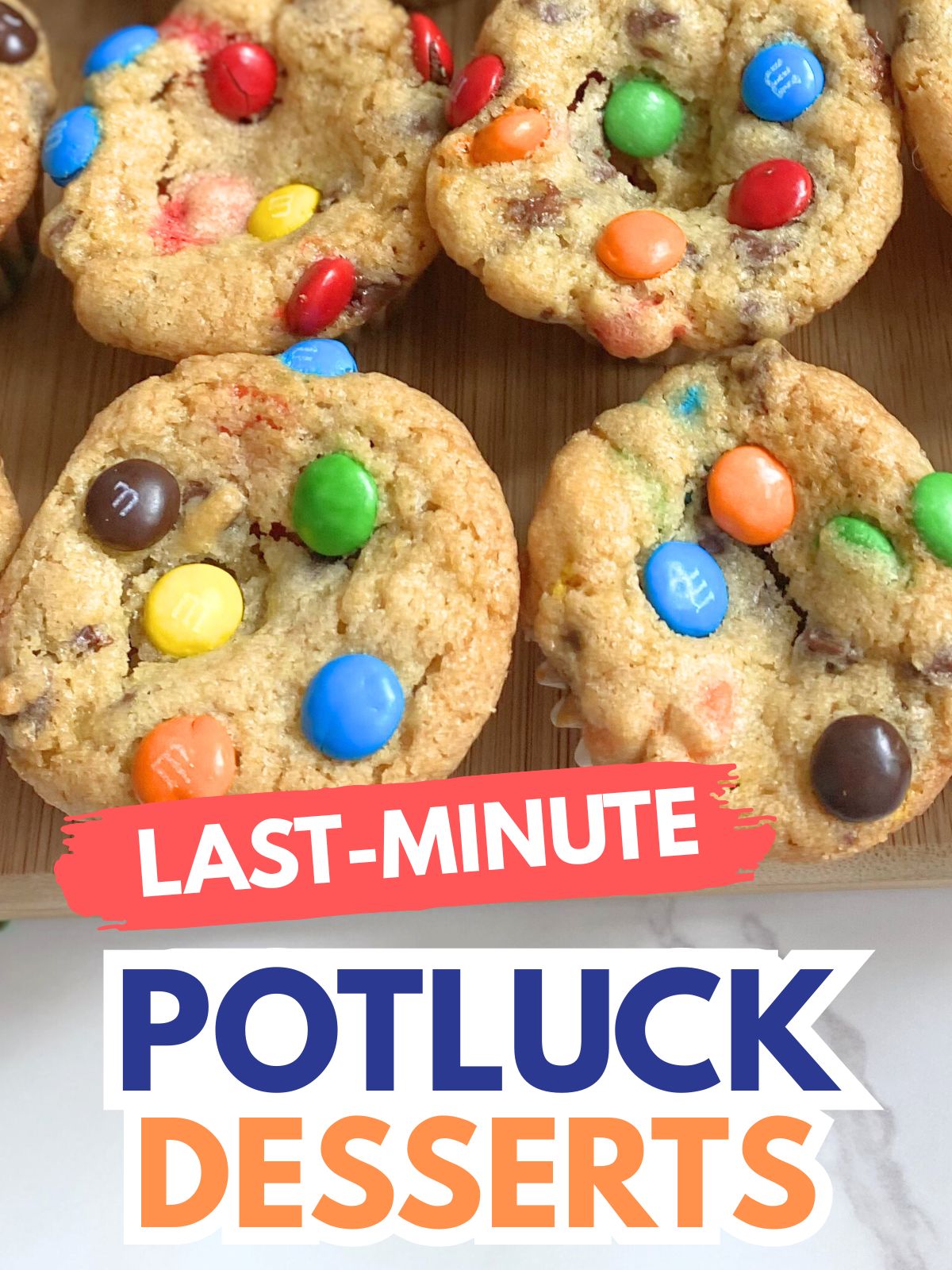 mini M&M cookie cups