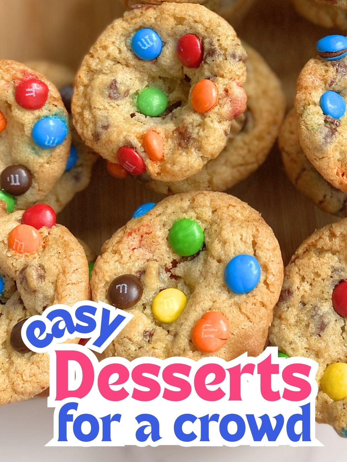 mini M&M cookie cups