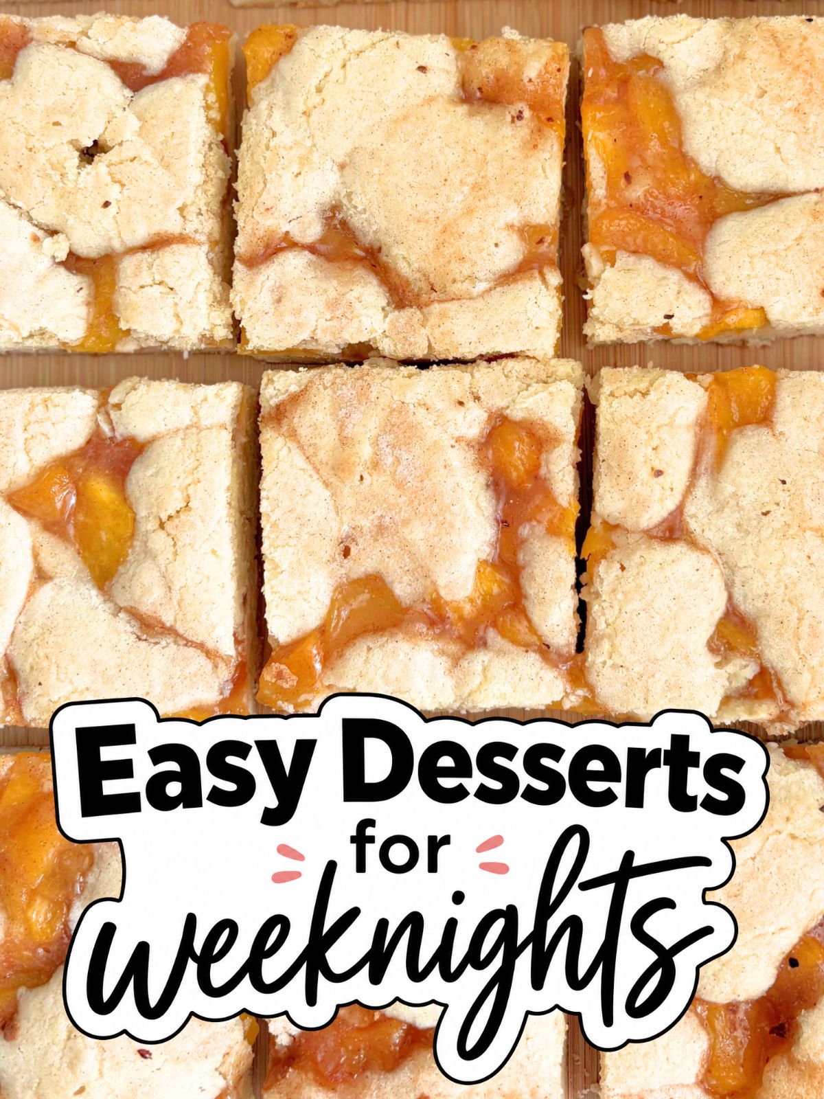 peach pie cookie bars