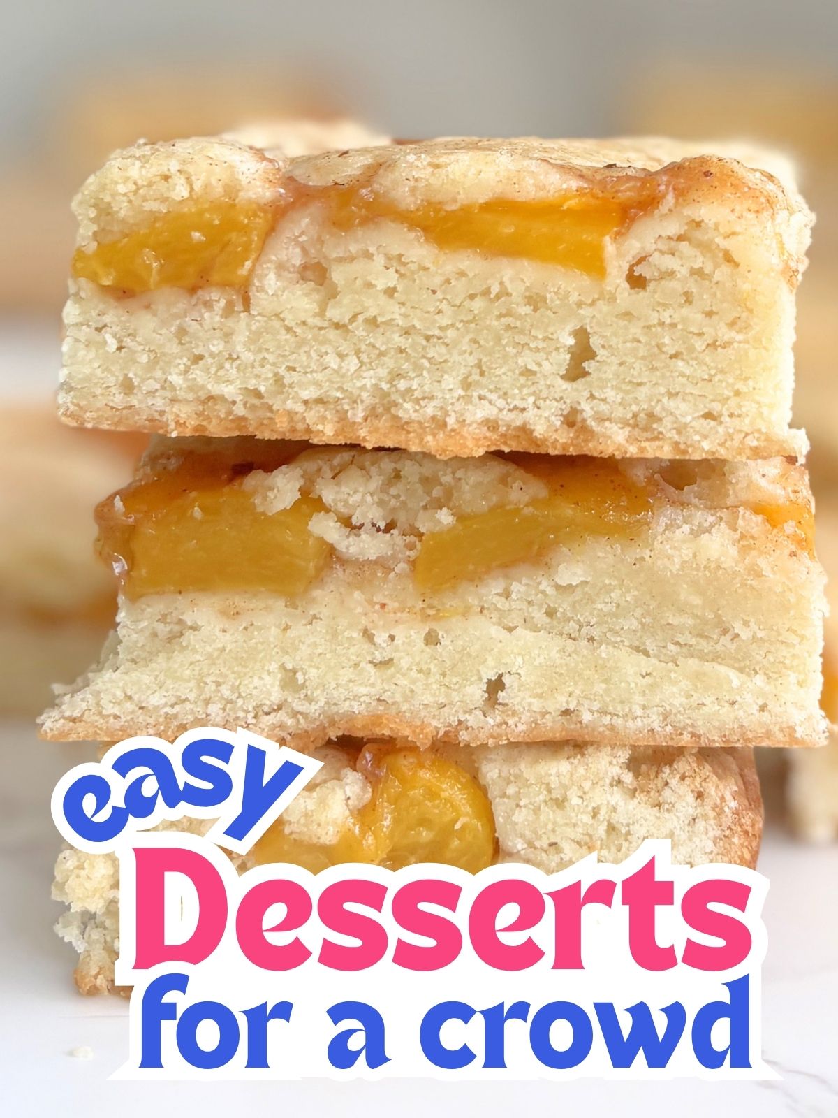 peach pie cookie bars