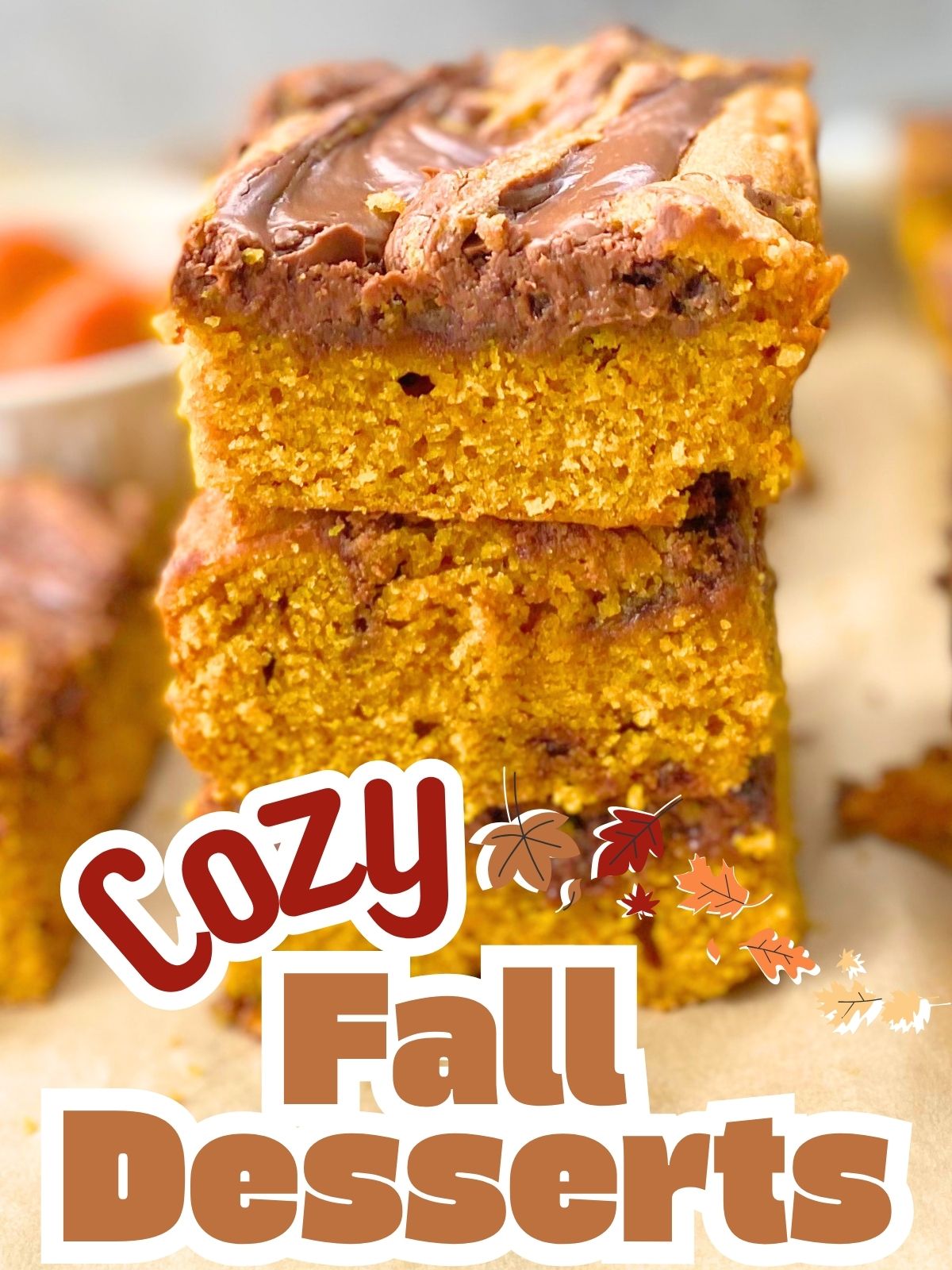 pumpkin nutella blondies