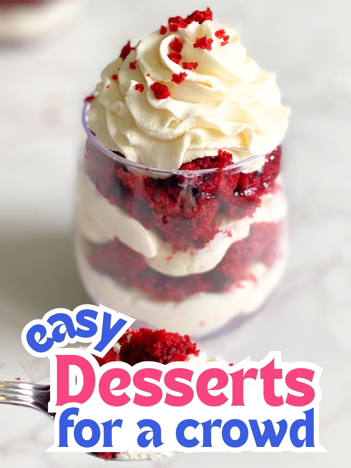 red velvet cheesecake parfaits