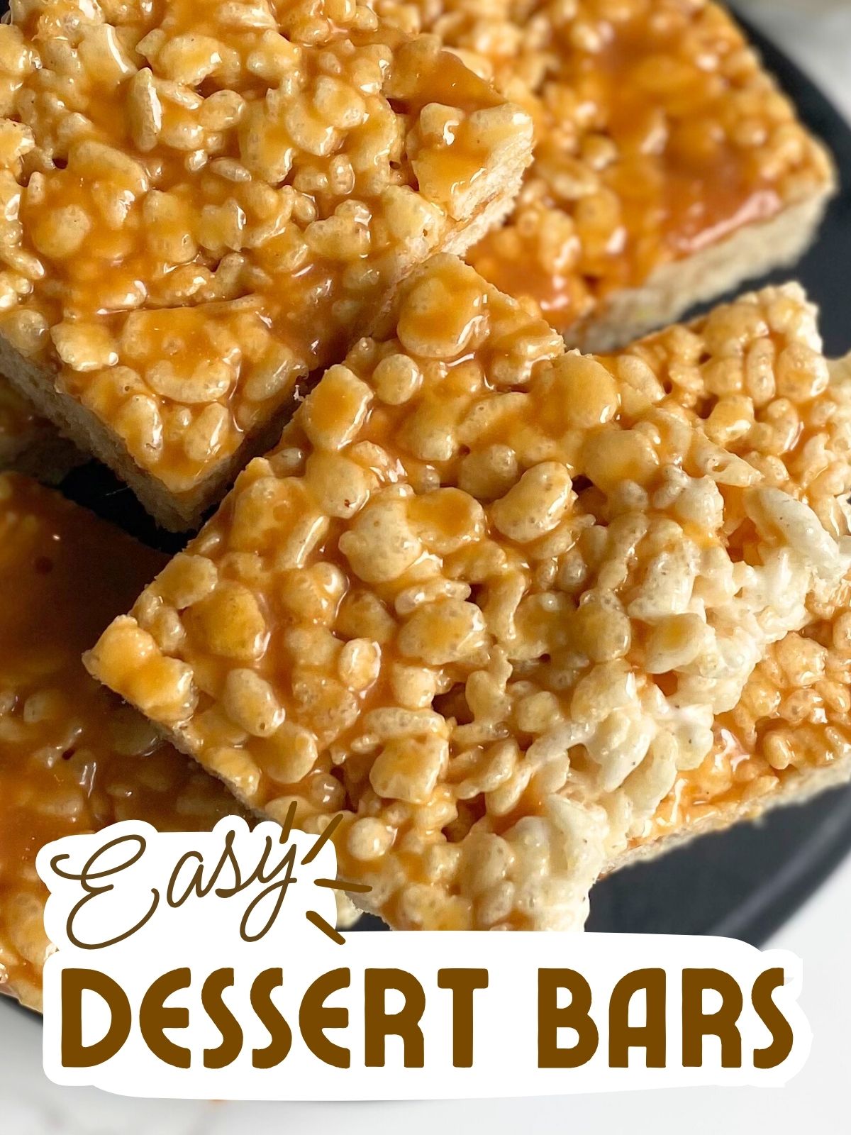 salted caramel rice krispie treats