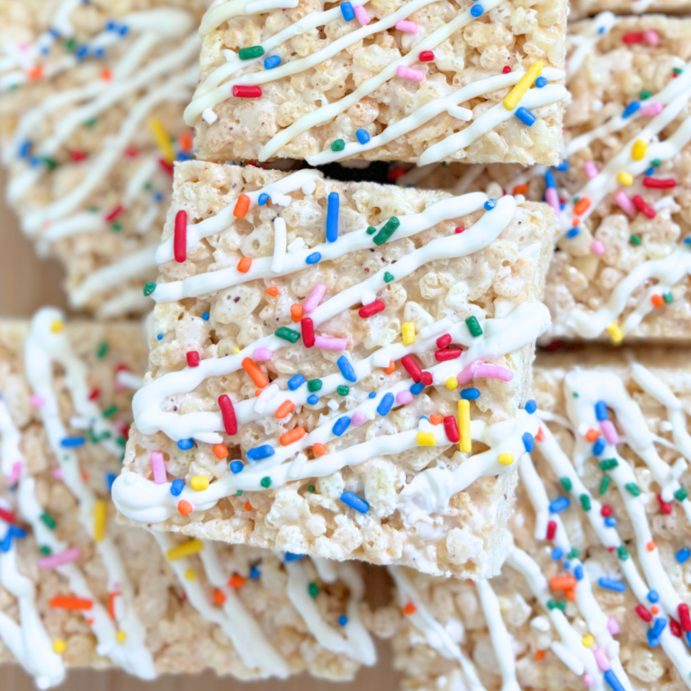 Brown Butter Sheet Pan Rice Krispies Treats