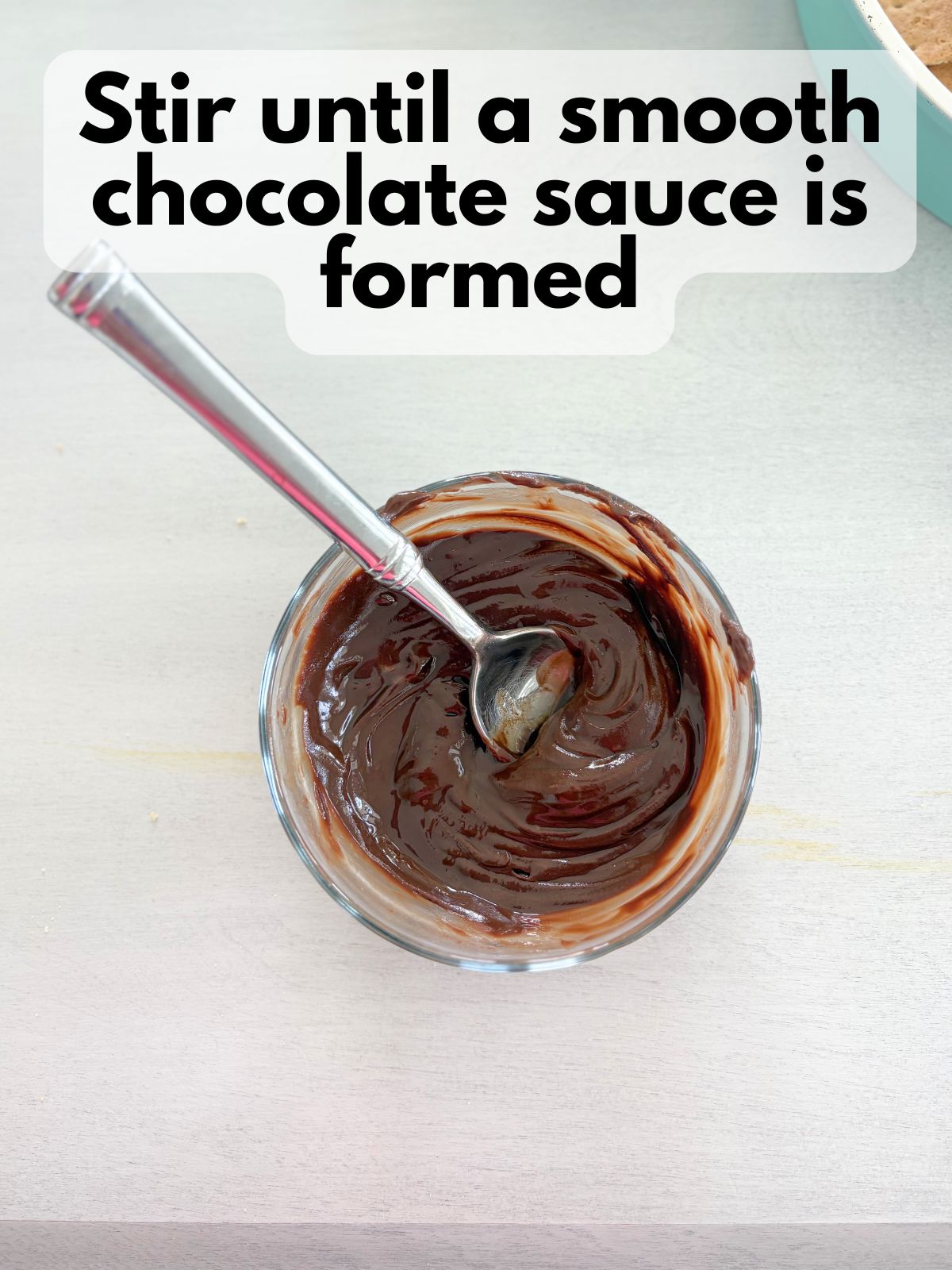 chocolate sauce in a bowl