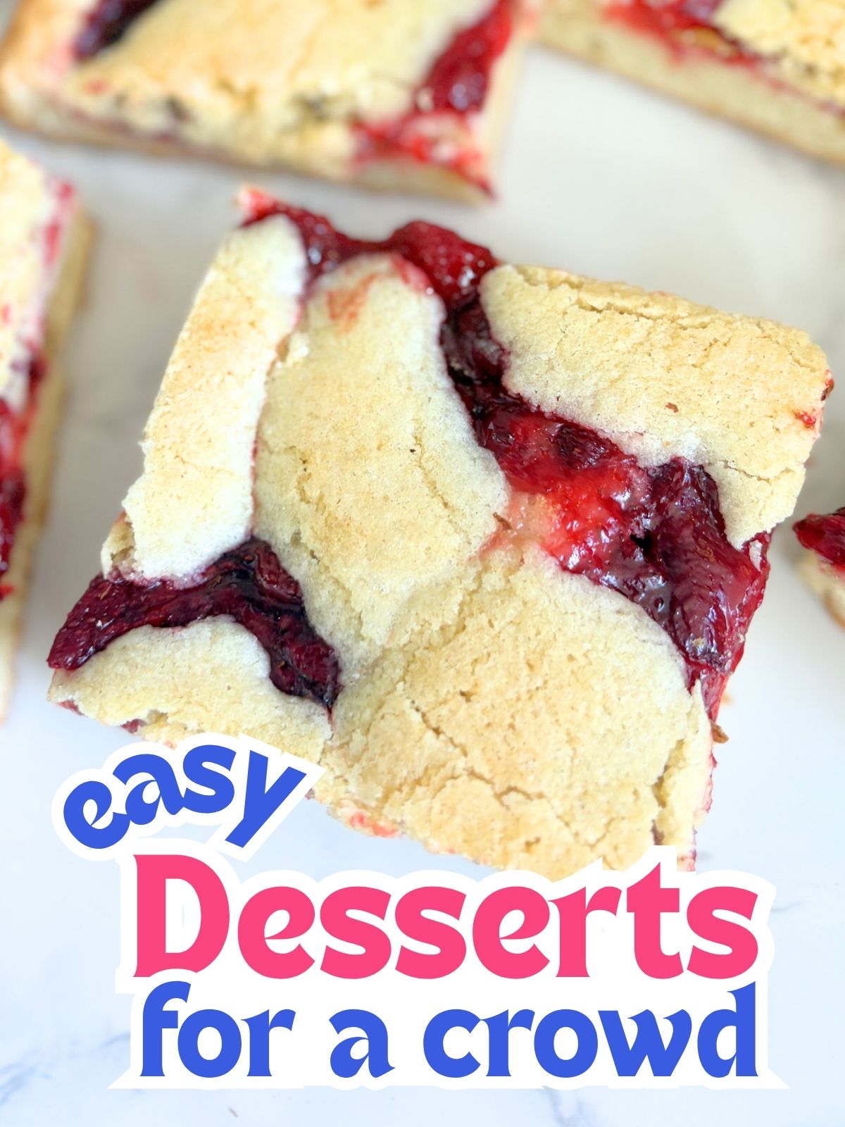 strawberry pie cookie bars