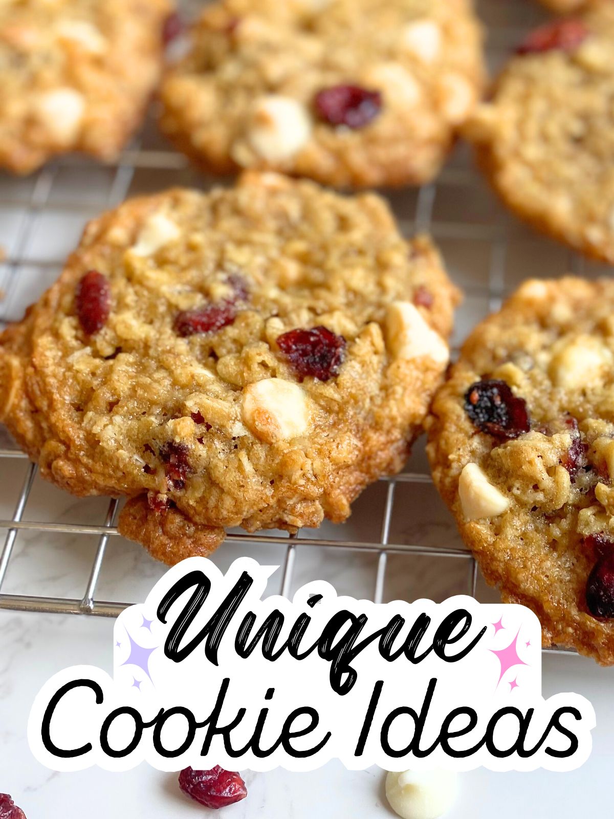 white chocolate cranberry oatmeal cookies